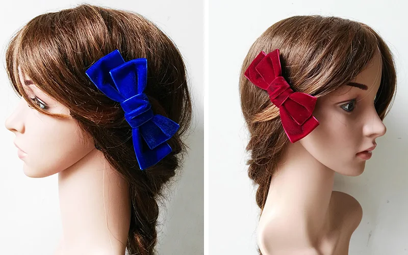 1 girls bow hair clips
