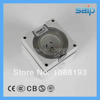

15A Single Phase 3 Flat Poles Waterproof Connector with SAA