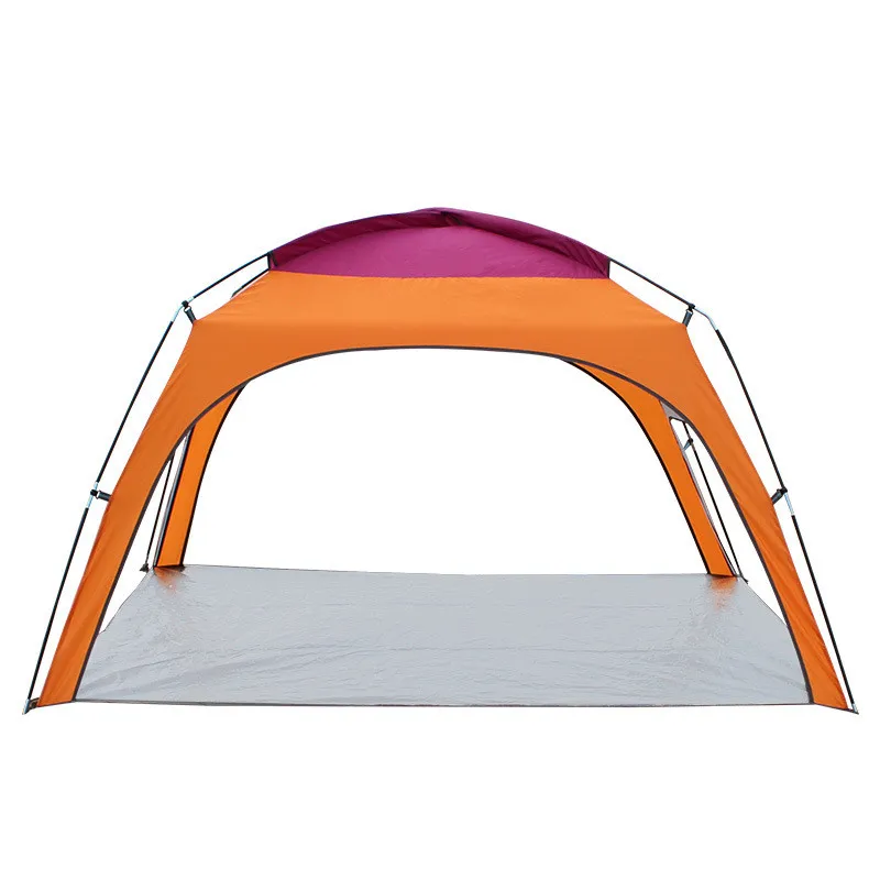 

Outdoor Beach Sunshade 3-4 Persons Camping Tent Automatic Opening Beach UV Rain Sunshade Canopy With Bottom Mat