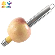 apple corer stainless steel pear fruit & vegetable core seed remover cutter kitchen gadgets tools silver free shipping F-154