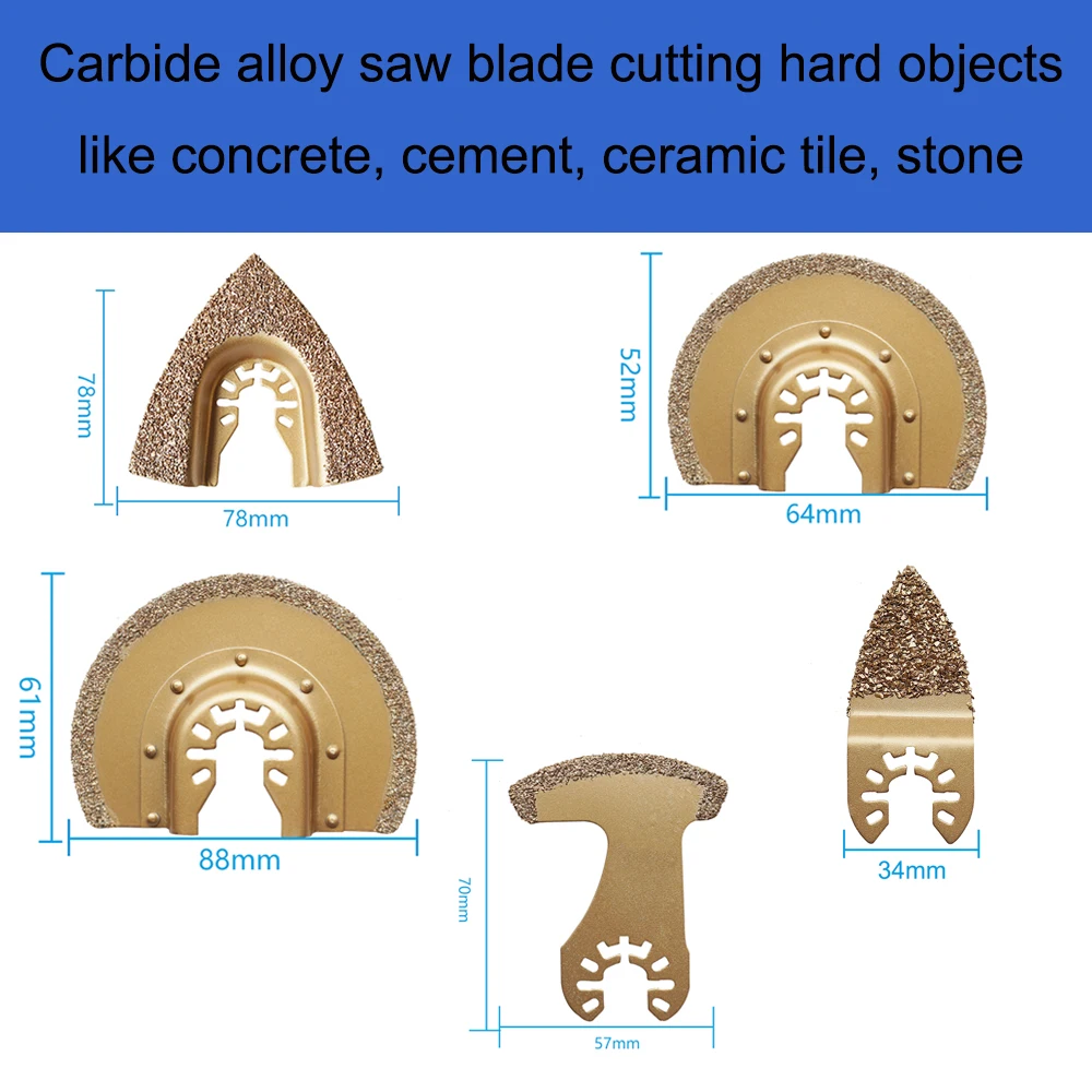 1 шт. Карбид Мультитул пилы лезвия цемент керамической плиточные затирки резак для Фейн инструмент для резки метала аксессуары для электроинструмента
