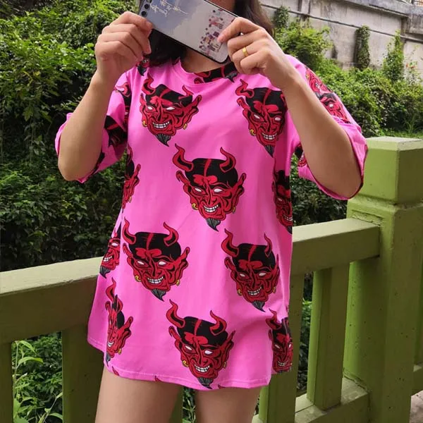 Harajuku футболки женская летняя одежда шикарная Ulzzang трендовая полосатая большая футболка с коротким рукавом Свободная Студенческая футболка - Цвет: PaoL 303