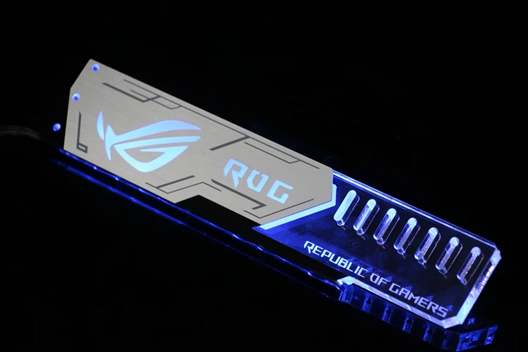 Кронштейн для видеокарты, поддержка VGA, рамка для GPU, держатель ROG 12 V, 4 pin, RGB/5 V, 3 pin, ARGB, ASUS, AURA, SYNC, алюминий+ акрил, Новое поступление