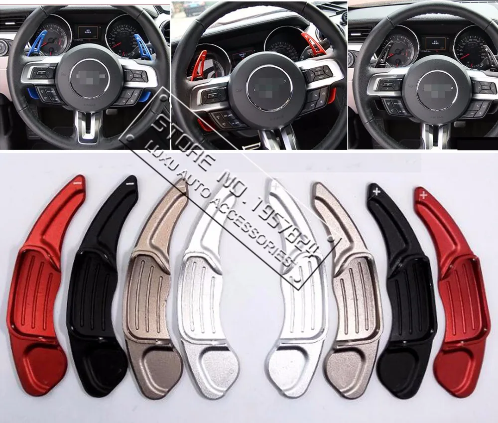 DEE алюминиевый руль DSG paddle shifters для Ford Mustang EcoBoost GT GT500 Shelby 350 Paddle коробка передач