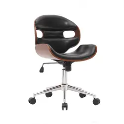 Газлифт из искусственной кожи, регулируемое по высоте поворотное офисное кресло для отдыха