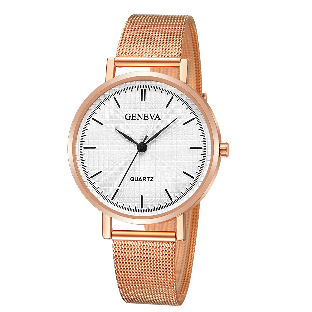 Fashion Geneva Ladies Women Girl Stainless Steel Quartz Wrist Watch Fashion Geneva Ladies Women Girl Stainless Steel Quartz Wrist Watch