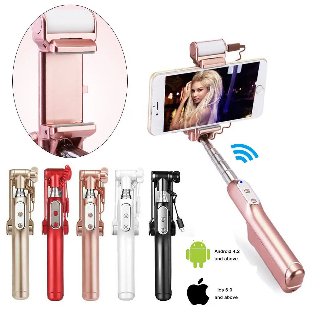 TRAVOR Foldable 23 inch Selfie Stick Bluetooth Selfie Stick with