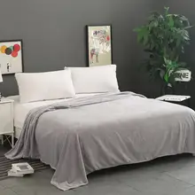 Ouneed зимнее теплое Фланелевое супер мягкое однотонное теплое микро плюшевое Флисовое одеяло плед диван постельные принадлежности размер 180*200 см