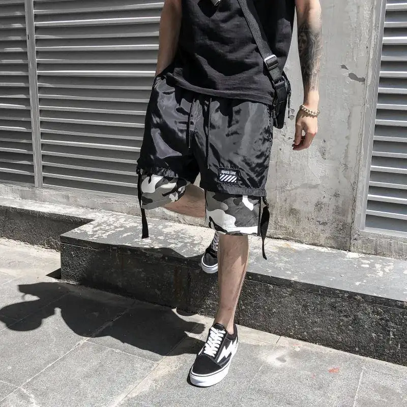

2019 Hip Hop Shorts Men Summer Hot Sale Work Short Pants Cool Camouflage Slim Fit Shorts Trousers Fashion Mens Cargo Shorts Men