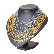 Stainless Steel Curb Link Chain Necklaces for Men Male Colar Jewelry 20-24 inches Stainless Steel Curb Link Chain Necklaces for Men Male Colar Jewelry 20-24 inches