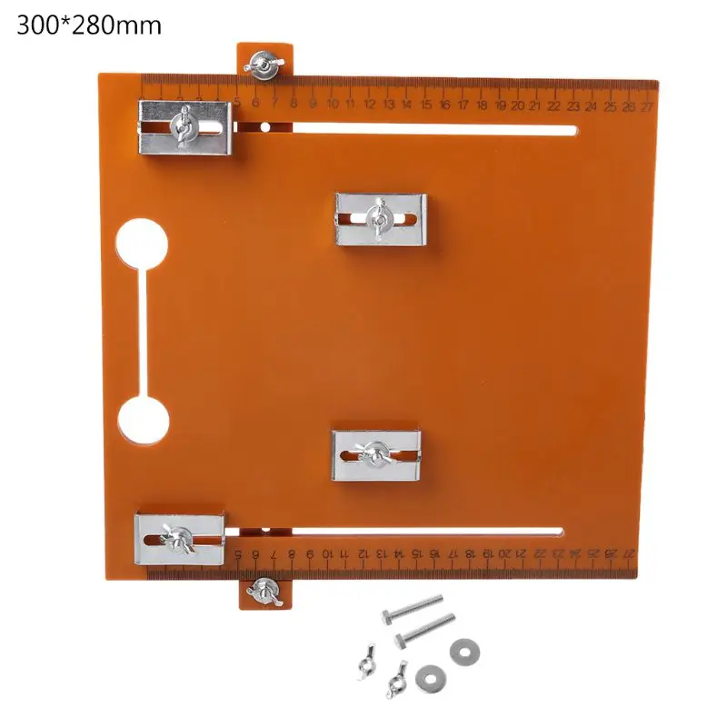 

300*280mm Electric Circular Saw Cutting Machine Guide Foot Ruler Conference Board Rail Plate Adjustable DIY Woodworking Tool