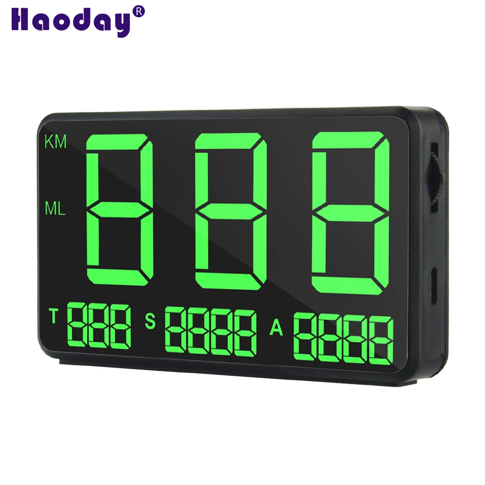 

Powerful C80 Full Screen GPS Speedometer Hud Display Digital MPH KM/H Altitude display overspeed alarm Compatible Cars,No box