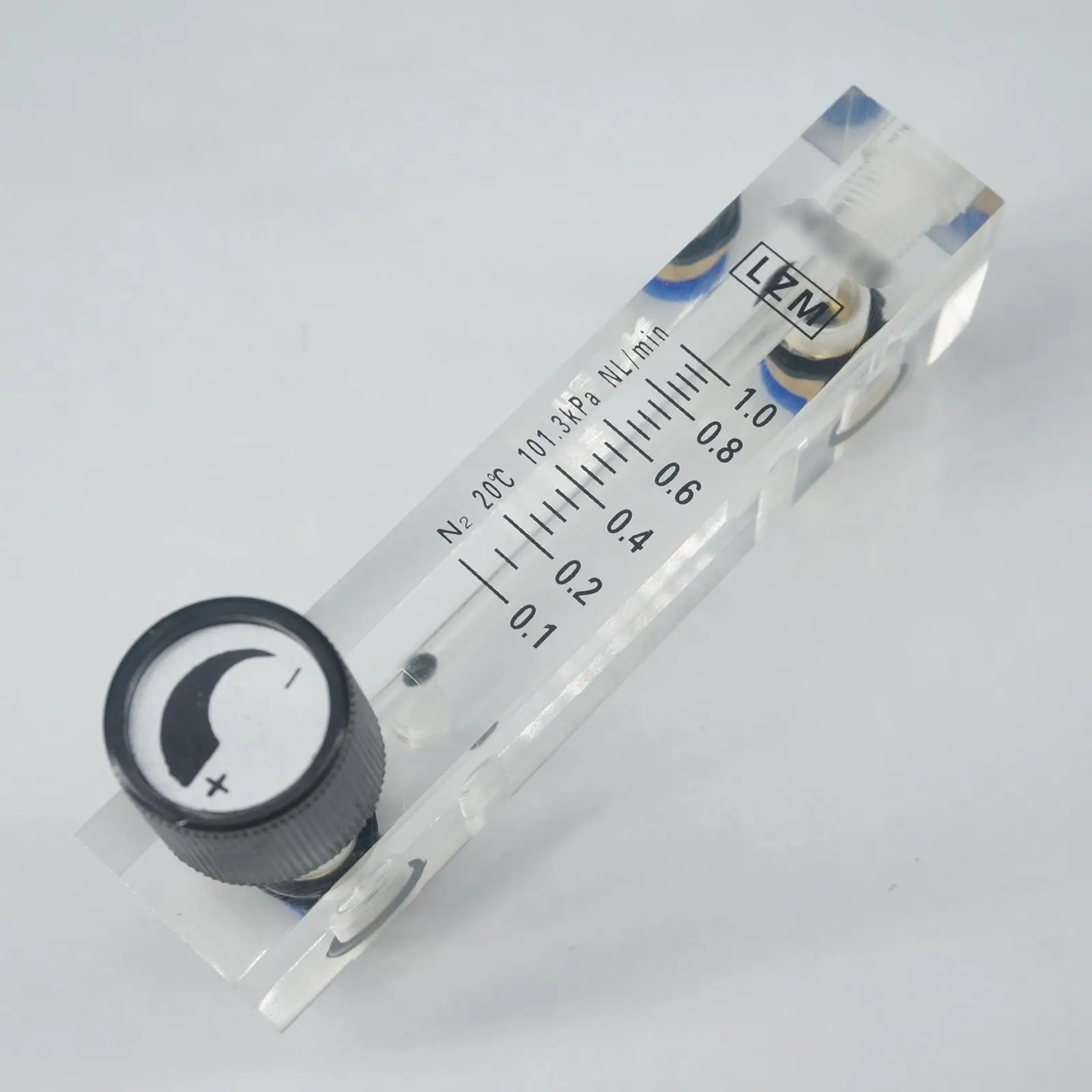 

0.1-0.4 0.1-1 0.15-1.5 2-25 0.5-5 1-10 1.5-15 2-20L/min LZM-6T N2 Nitrogen Flowmeter Rotameter With Valve Push In 6mm Tube