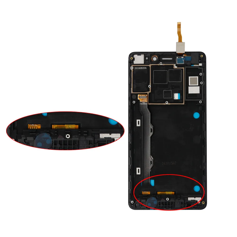 5 &quotЖК дисплей для Lenovo K50 T5 K3 Note LCD сенсорный экран дигитайзер сборка + рамка Замена