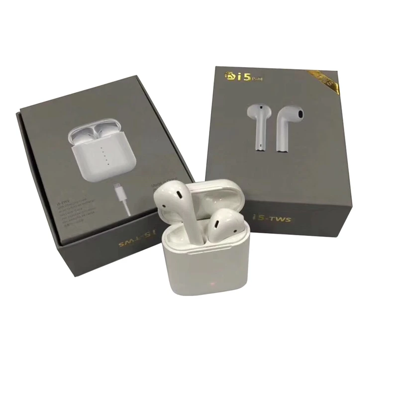 

Fviyi i5 TWS Bluetooth 5.0 Earphone Wireless Stereo Earbuds Touch Control Handsfree headset with 400mAh Charging Box Microphone