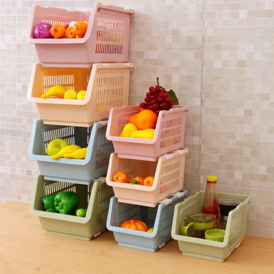 Складная пластиковая корзина для хранения кухонная полка organizador especias коробка