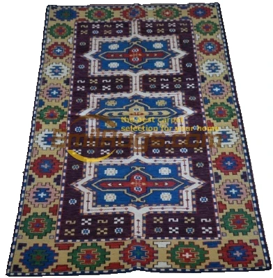 

The Craft Of Making Wool By Hand Upholstery Fabric For Living Room Folk Art Wool soumak Rug Carpet