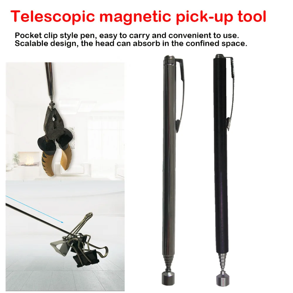Регулируемая Магнитная палка-палка, удлиняющая телескопическую палку, магнитные палочки, набор ручных инструментов