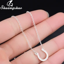 Ожерелье Shuangshuo Lucky Horsehoe, ожерелье для женщин, ожерелье с лошадью, ожерелье с подвеской в виде животных, ожерелье в виде лапы(China)