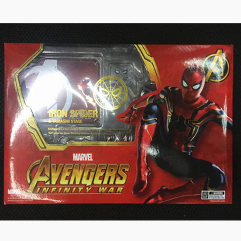 Movie Avengers 3 Infinity War Iron Spider Man Tamashll Stage Spiderman PVC Action Figure Model Toy Doll Gift (6)