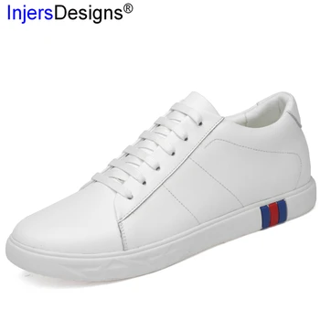 

Quality Leather Casual Shoes Men Trainers Black&White Man Flats Soft Moccasins Classic Fashion Sneakers Men Skateboarding Shoes