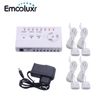 Умный дом утечки воды Предупреждение Системы с 4 шт., водосберегающая насадка Сенсор кабель и 1 шт. утечки воды Предупреждение Центральным управлением