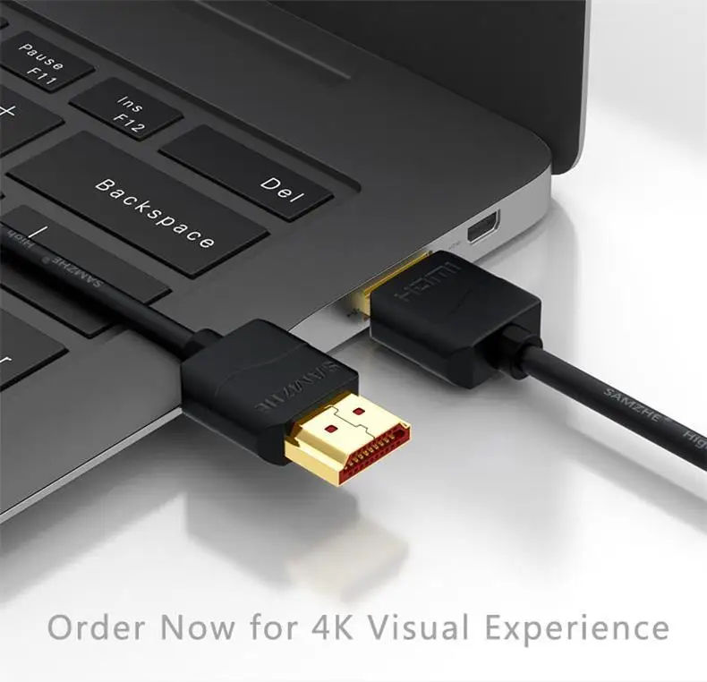 SAMZHE 4K HDMI 50/60 Гц HDMI 2,0 кабель для Тонкий HDMI кабель для PS3 проектор HD ЖК-дисплей ноутбука Apple ТВ компьютерные кабели
