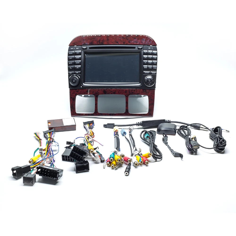 Sale Josmile Car Multimedia Player DVD Automotivo 2 Din Andorid 9.0 For Mercedes/Benz/W220/W215/S280/S320/S350/S400 S Class GPS Radio 5