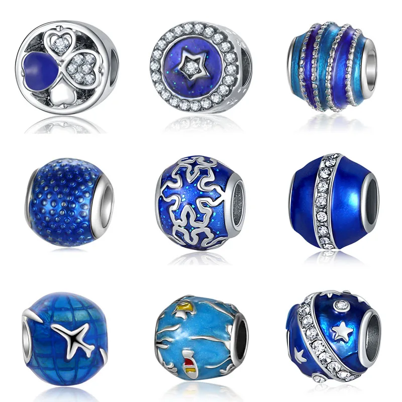 

fit pandora Stars and moon beads jewelry bijoux bracciale bisuteria french bead silver perfumes mujer originales bracelet charms