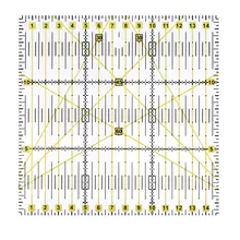 1 шт. 15*15 см* 0.3 см лоскутное правитель квилтинга Инструменты высокое Класс акрил Материал прозрачная линейка Весы школа Supplie