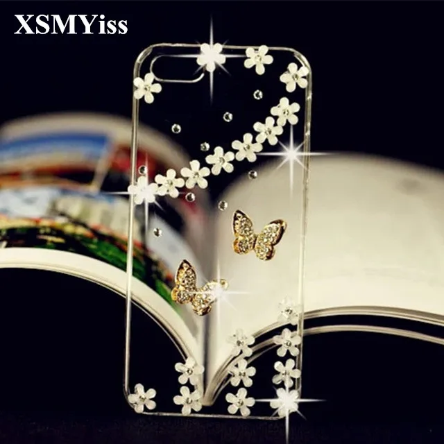 

XSMYiss Luxury Bling Diamond Rhinestone Flower Soft TPU Cover Case For HuaweiP8 P9 P10 P20 P30 PLUS LiTE Mate10 20 Pro Lite Cas