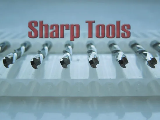 2 flutes spiral bits