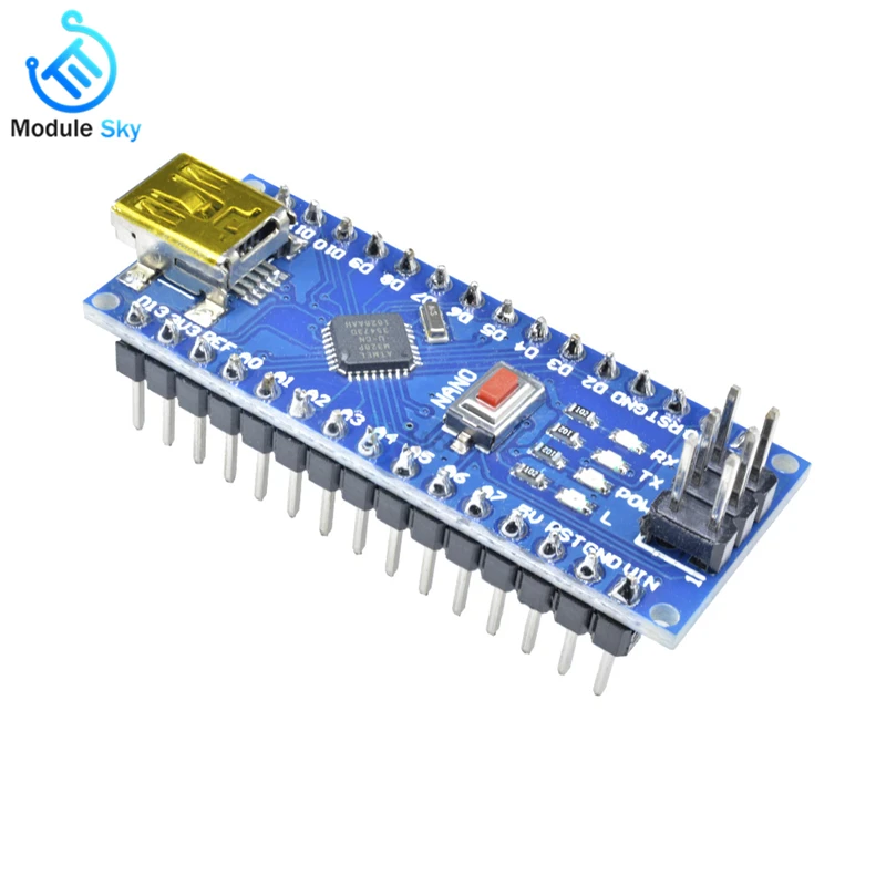

2Pcs Nano Mini USB With bootloader compatible Nano V3.0 controller board for Arduino CH340 USB driver 16Mhz Nano 3.0 ATmega328P
