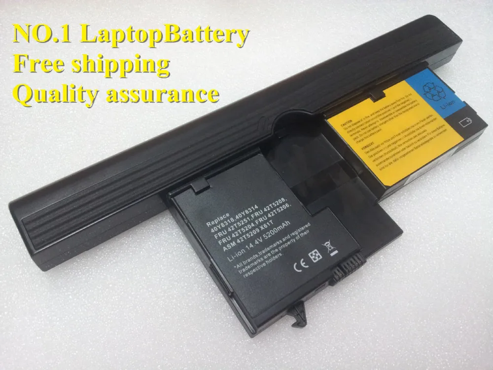 

8-Cells Battery For IBM ThinkPad X60 X61 Tablet PC X60T X61T 93P5031 93P5032 ASM 42T5209