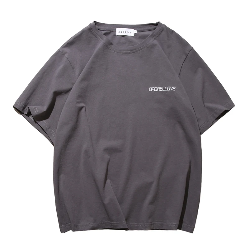 

2019 LFF Women Summer Korea Style BF Neutral Chic T shirts Harajuku Embroidery Simple All Match Loose Short T-shirt