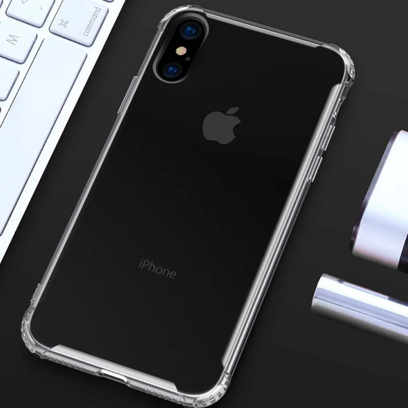 

TOTUDESIGN for iPhone XS Transparent Airbag Shockproof TPU Case for iphone x Shell Guard