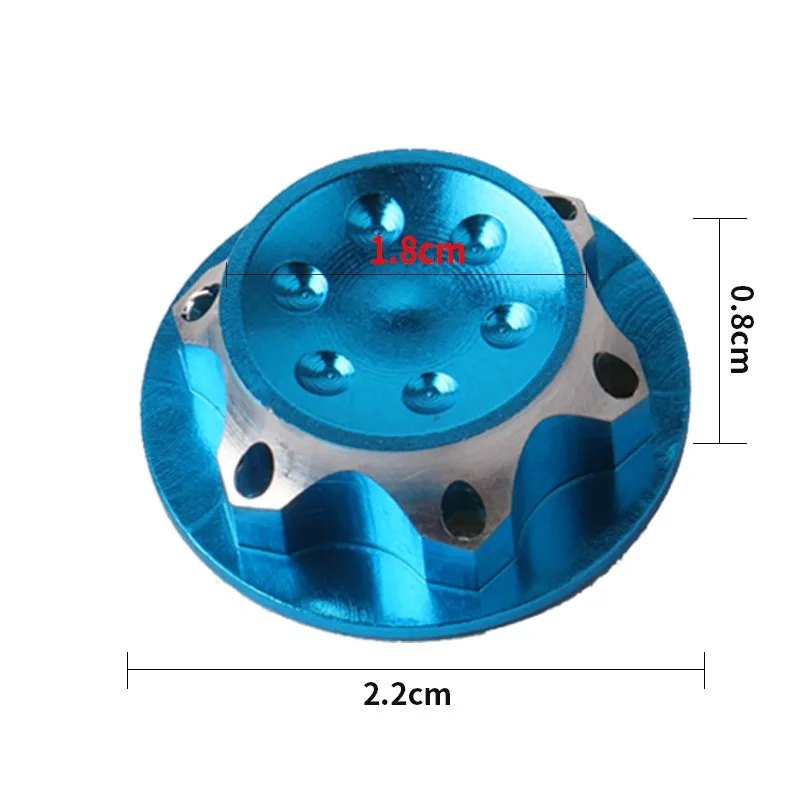 4 шт алюминиевое колесо заглушка автомобильного колпака чехол от пыли 17 мм гайка для RC 1:8 модель автомобиля