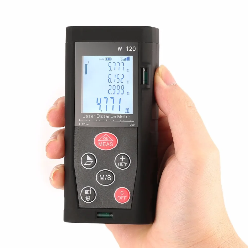 

Borbede 120M Laser Distance Meter Rangefinder Laser Range Finder Distance Measure Finder Build Measure Device Ruler Test Tool