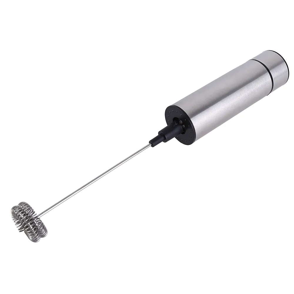 

Electric Handheld Milk Frother Foamer Double Spring Triple Spring Whisk Head Agitator Blender Mixer Stirrer Coffee Maker Tool