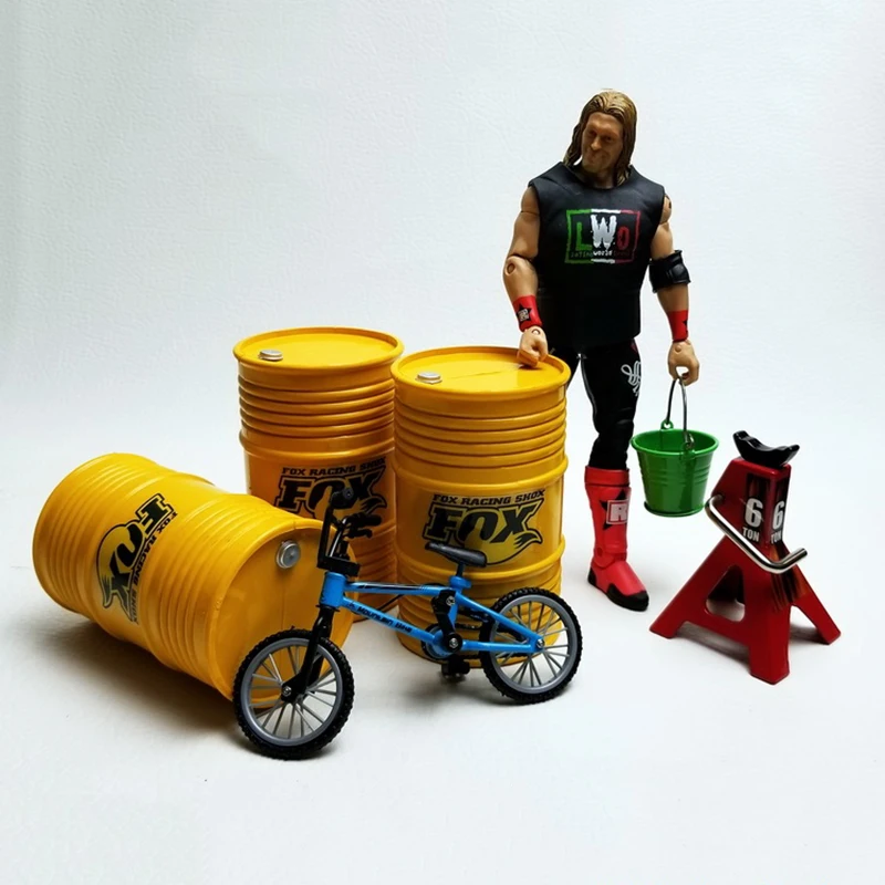 

1/10 Scale Remote Control Car Model Simulated Gasoline Barrel Climbing Car Scene Accessories Oil Drum RC Car Model
