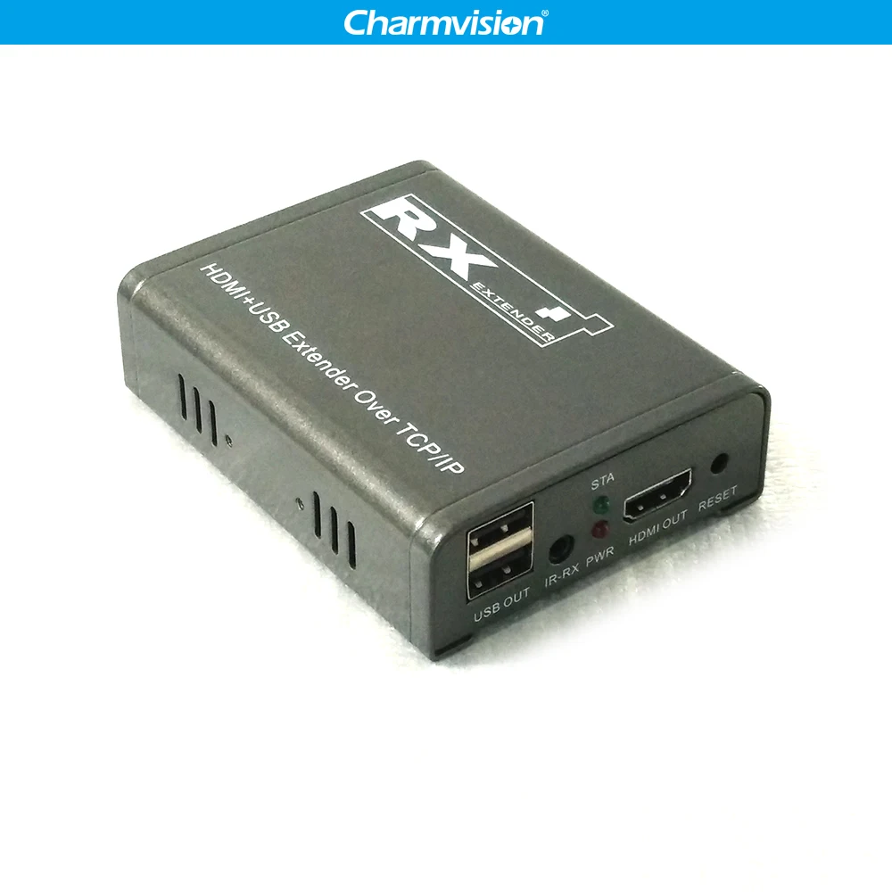 Charmvision IP KVM-120HU 120 м IP KVM USB HDMI удлинитель по TCP IP с ИК-пультом LAN IP KVM расширение USB Беспроводная мышь клавиатура