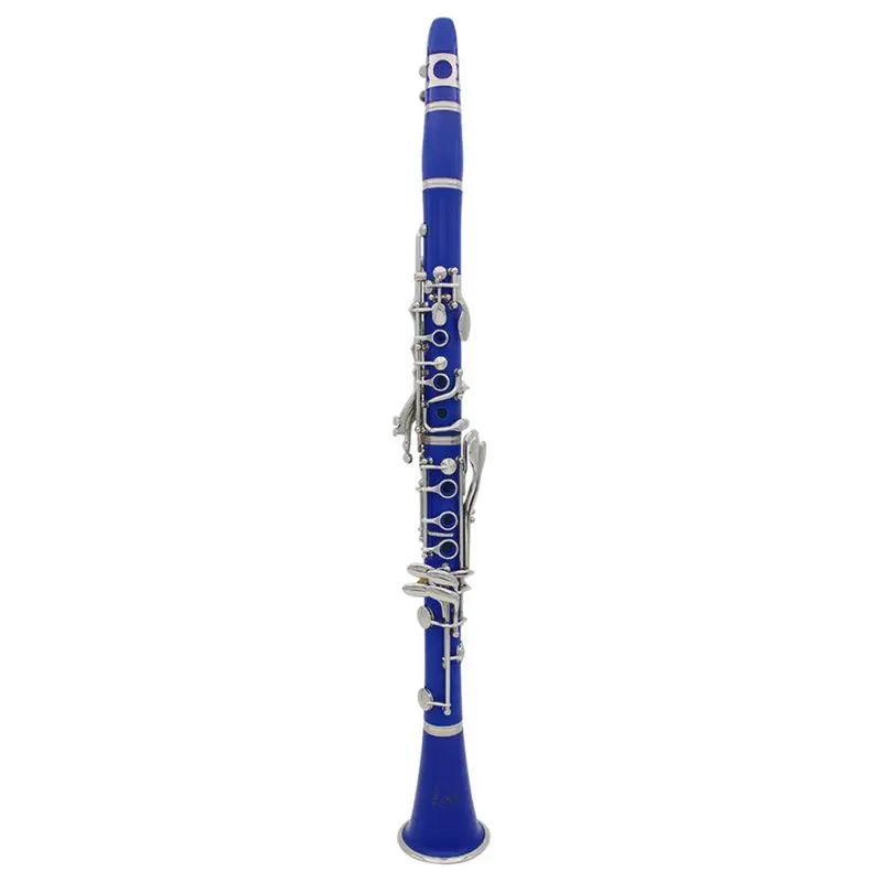 

SLADE Clarinet ABS 17 Key bB Flat Soprano Binocular Clarinet with Cork Grease Cleaning Cloth Gloves 10 Reeds Screwdriver Reed