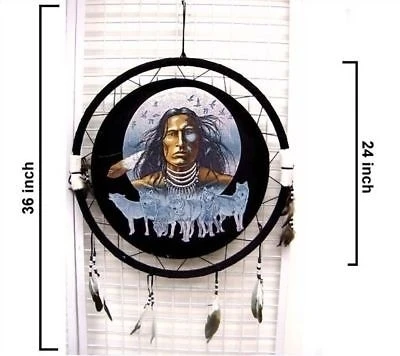 WAR SHIELD WARRIOR W WOLVES wolf sun dreamcatcher dream catcher wall decoration