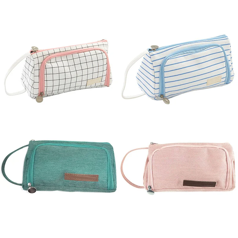 

HOT Big Capacity Storage Pouch Marker Pen Pencil Case Stationery Bag for School Office Students BUS66