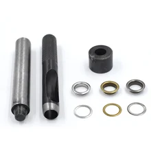 Lot de 100 œillets métalliques de 10mm de diamètre intérieur, accessoires pour vêtements, sacs et chaussures, Rivets