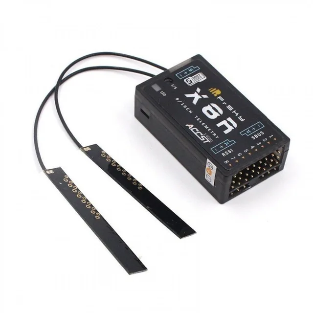 

FrSky 2.4G S.Port 8/16ch Telemetry Receiver X8R for Taranis X9D - PCB Antenna