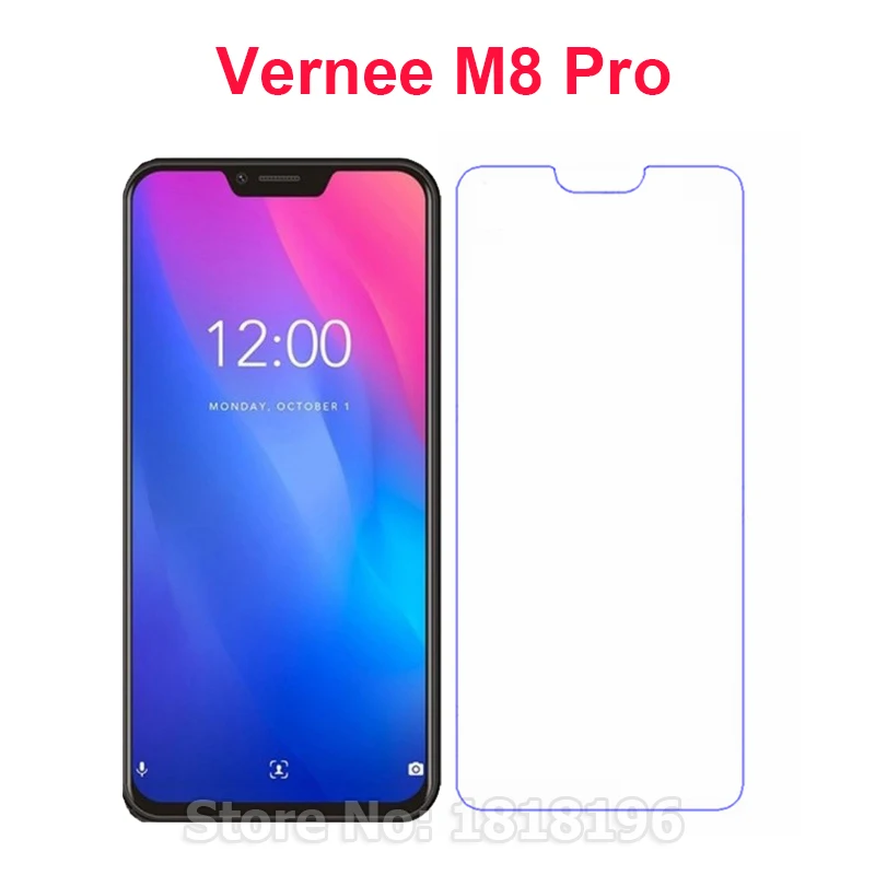 

Glass Cover For Vernee M8 Pro Screen Protector 9H Anti-Scratch Protective Tempered Glass For Vernee M8 Pro Case Glass Phone Film