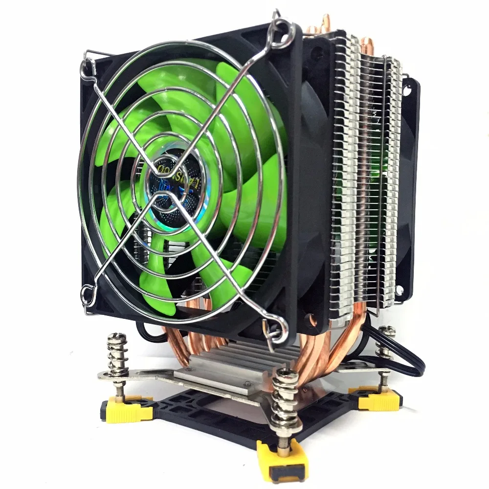 LANSHUO 4 الحرارية المعالج برودة TDP 160 W 90 مللي متر وحدة المعالجة المركزية مروحة مشعاع ألومنيوم ل lga/1150/1151/ 1155/1156/1366 التبريد مروحة