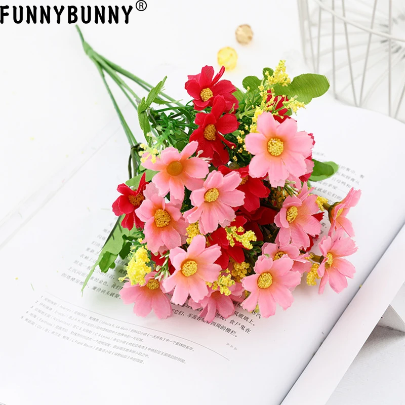 

FUNNYBUNNY Simulation Daisy Bridal Chamber Decoration Simulation Flower False Flower Silk Flower Home Display Decoration