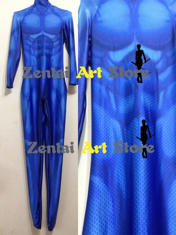 3D Print Dragonball Z Vegeta Super Saiyan Fighting Uniform Anime Cosplay Costume Blue SAIYAN Lycra Spandex Zentai Undersuit